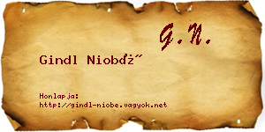 Gindl Niobé névjegykártya